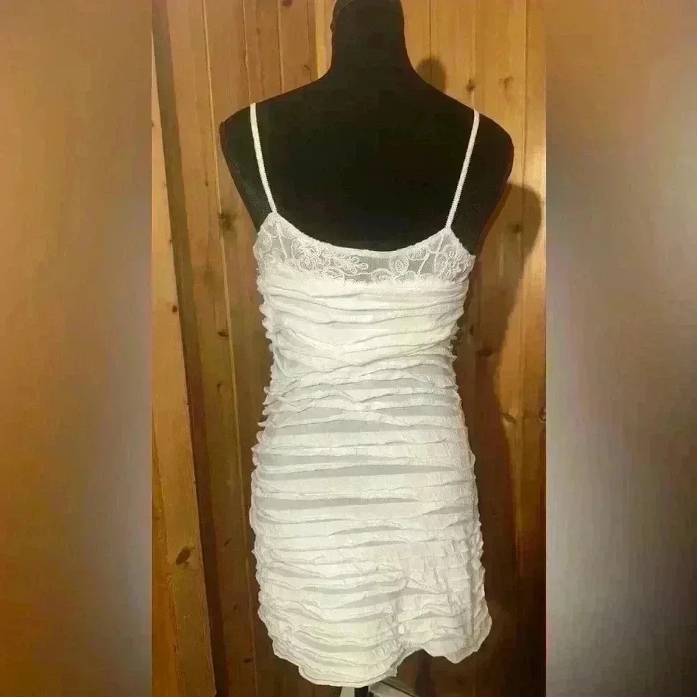 Miss Me Y2K Ruffle and Lace Dress Women’s Size Small